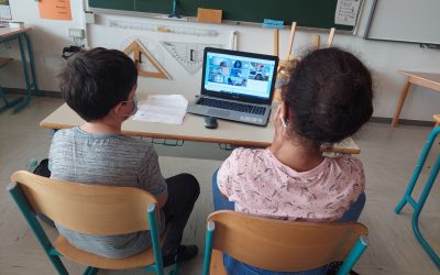 Virtualno srečanje učencev v Erasmus+ projektu